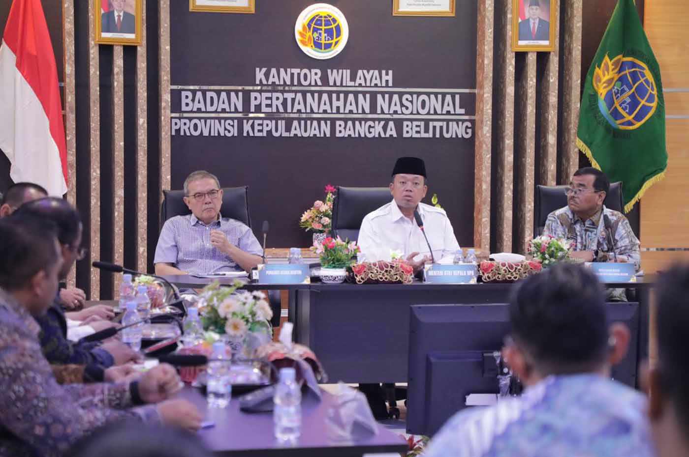 Menteri Nusron Beri Arahan ke Jajaran di Kanwil BPN Kepulauan Bangka Belitung